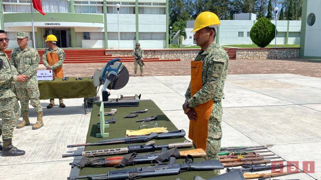Susana Solis Informa DESTRUYEN más de 500 armas decomisadas y de campañas de donaciones