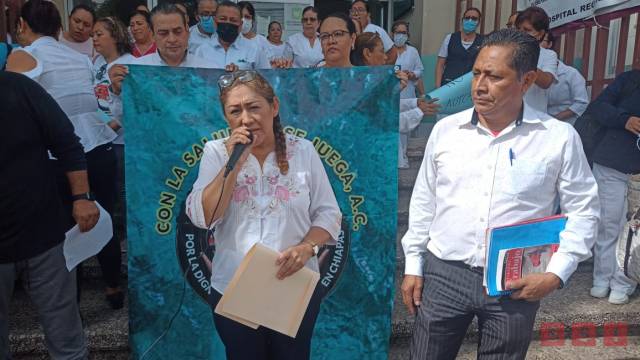Susana Solis Informa PROTESTAN trabajadores de la Salud en Chiapas