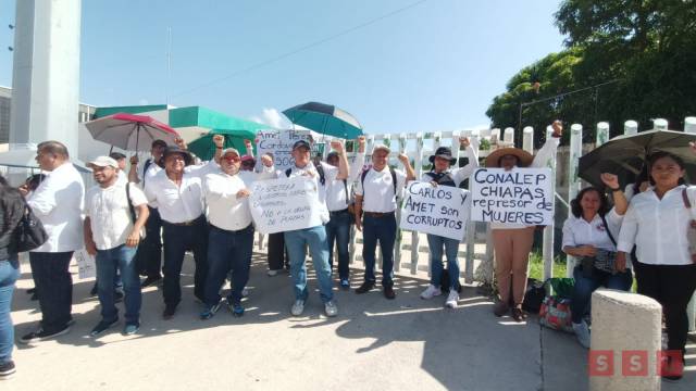 Susana Solis Informa PROTESTAN trabajadores sindicalizados del CONALEP; denuncian represión laboral