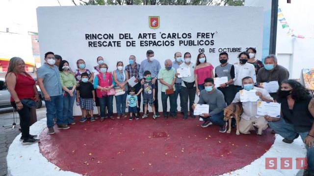 Susana Solis Informa Alcalde Carlos Morales Vázquez reapertura el “Rincón del Arte: Carlos Frey”