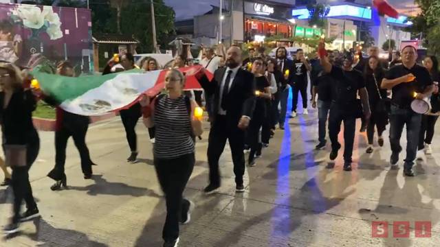 Susana Solis Informa REALIZAN trabajadores del Poder Judicial “Marcha de luto”