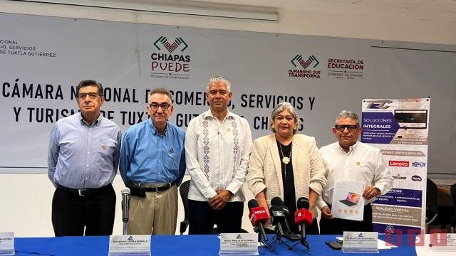 Susana Solis Informa Canaco Tuxtla refrenda apoyo a familias tuxtlecas para este regreso a clases