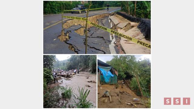 Susana Solis Informa Fuertes lluvias provocan afectaciones en seis municipios de Chiapas; hay más de 30 casas afectadas