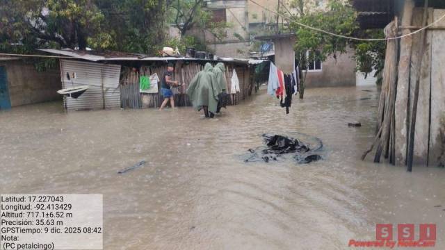 Susana Solis Informa MUERE una persona tras desbordamiento de un río en Chiapas  tras frente frío; hay 10 municipios afectados