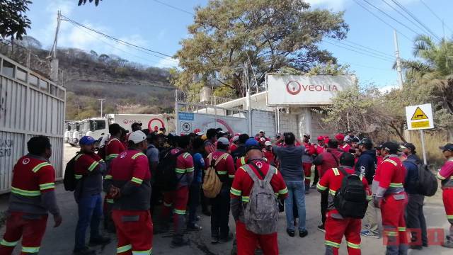 Susana Solis Informa Protestan trabajadores de Veolia; exigen liquidación
