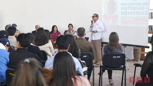 Susana Solis Informa Realiza UNACH el Encuentro de historias y memorias a 30 años de la firma de los Acuerdos de San Andrés Larráinzar