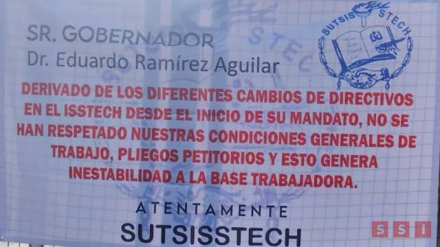 Susana Solis Informa Inician paro de labores trabajadores del ISSTECH; piden atención de pliego petitorio