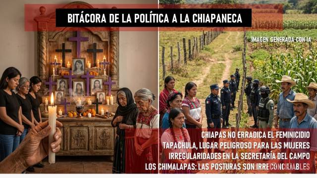 Susana Solis Informa Chiapas; tercer lugar nacional en feminicidios