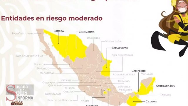 Susana Solis Informa CONTINÚA Chiapas con semáforo amarillo