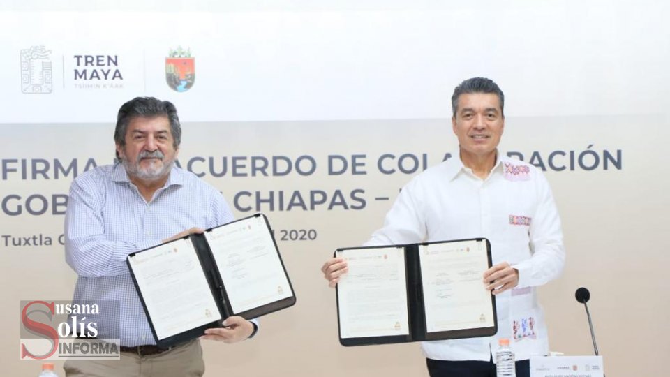 Rutilio Escandón y titular de Fonatur refrendan compromiso en el impulso a la obra del Tren Maya - Susana Solis Informa