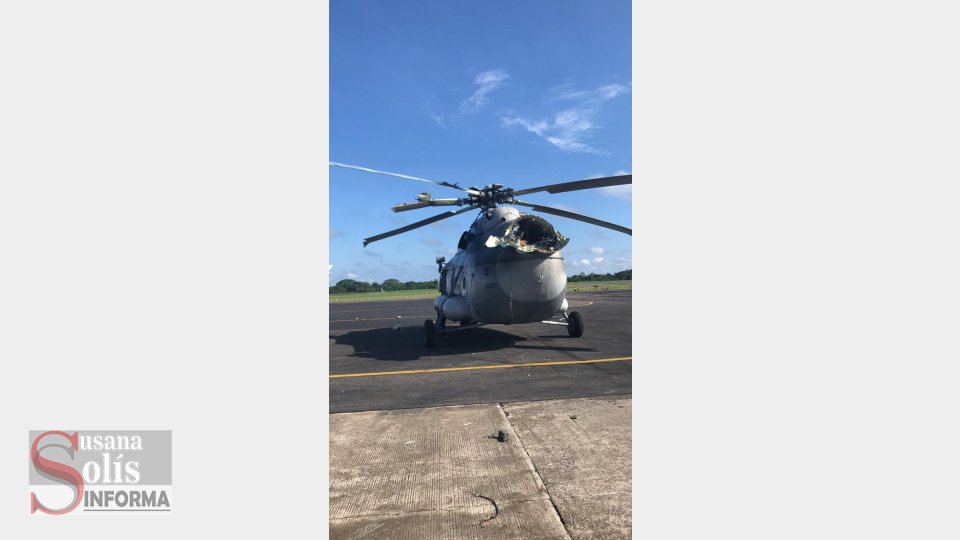 CAE helicóptero de la SEMAR, hay tres heridos Susana Solis Informa