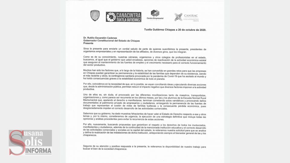 •	Requieren de reducir el impacto negativo que provocan a la actividad productiva, las marchas de grupos sociales que ponen en riesgo la seguridad de ciudadanos.