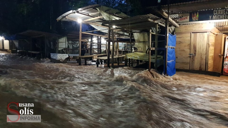 DESBORDAN ríos y arroyos cercanos a Cascadas de Agua Azul - Susana Solis Informa