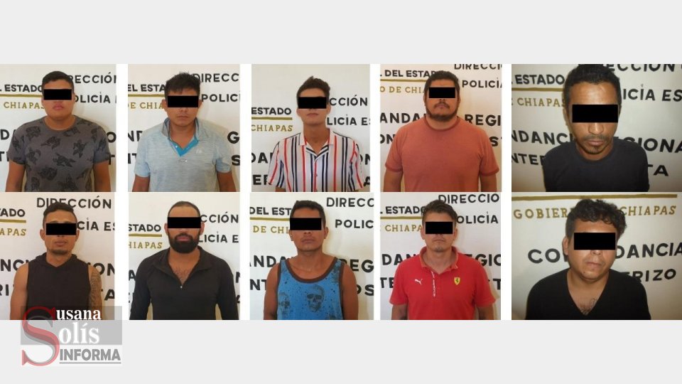 DETENIDAS 11 personas por robo con violencia en Tapachula Susana Solis Informa