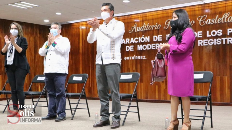 AVANZA modernización registral y catastral para dar certeza jurídica a las familias: Rutilio Escandón Susana Solis Informa