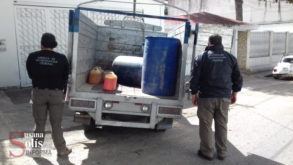 Aseguraron seis tambos de plástico y 19 garrafas de diversas capacidades