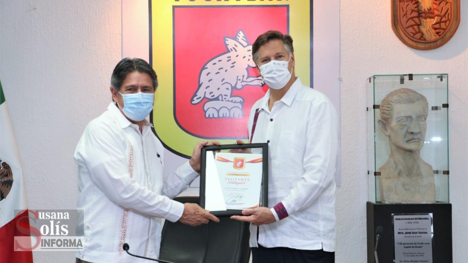 Carlos Morales recibe visita del embajador estadounidense Christopher Landau - Susana Solis Informa