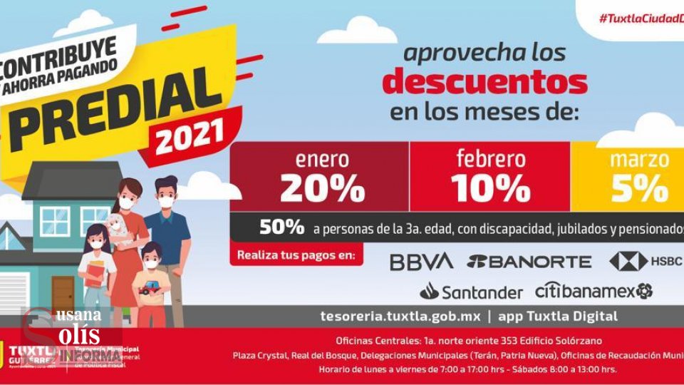 INICIA  programa de descuentos para pagos prediales en Tuxtla Gutiérrez - Susana Solis Informa