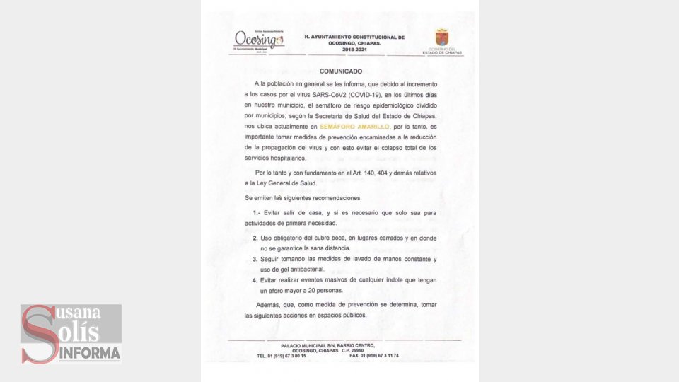aplicó medidas extraordinarias como el cierre del parque central, la instalación de filtros sanitarios en las áreas del mercado municipal