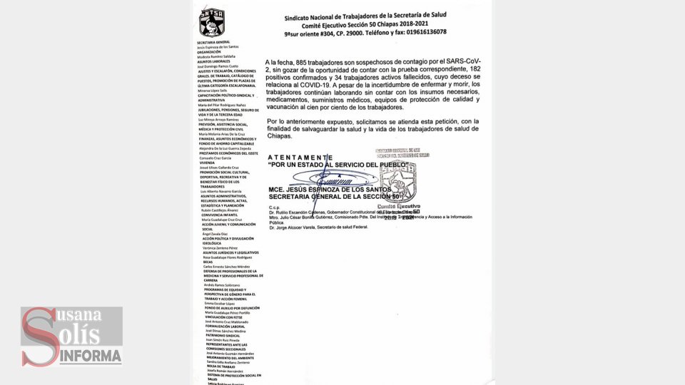 Solicitan se publiquen los listados nominales de vacunación en cada uno de los hospitales y unidades médicas
