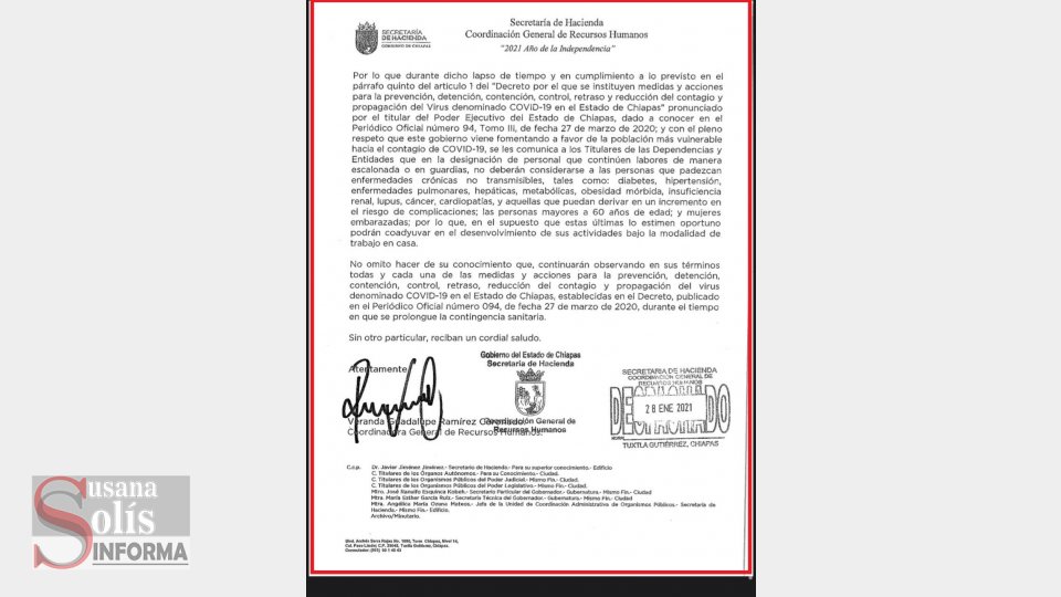 CONTINÚAN implementando las acciones de sana distancia y de reducción de la movilidad