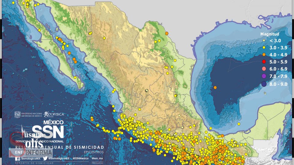 MÁS de dos mil sismos en México en enero Susana Solis Informa