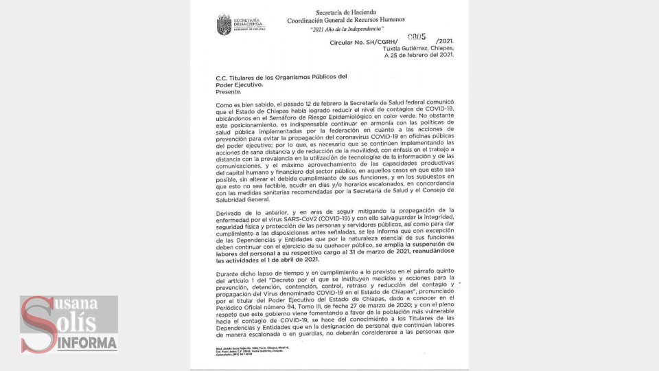 Con la finalidad de seguir mitigando la propagación de la COVID-19