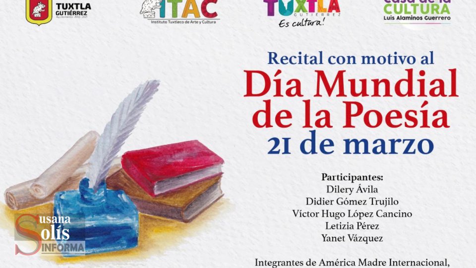 Celebra ITAC Día Internacional de la Poesía - Susana Solis Informa