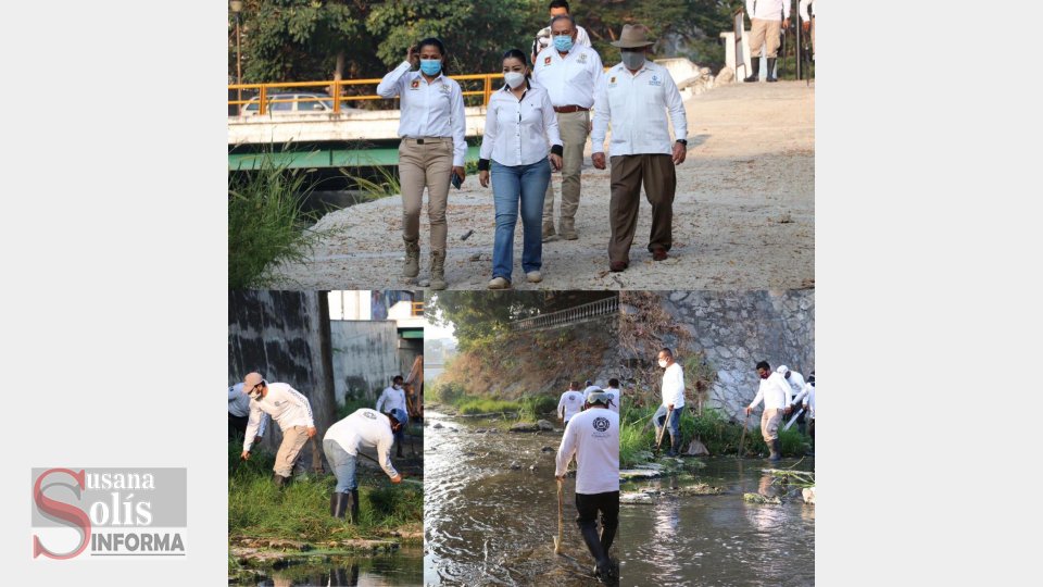 Karla Burguete arranca programa de limpieza del río Sabinal en Tuxtla - Susana Solis Informa