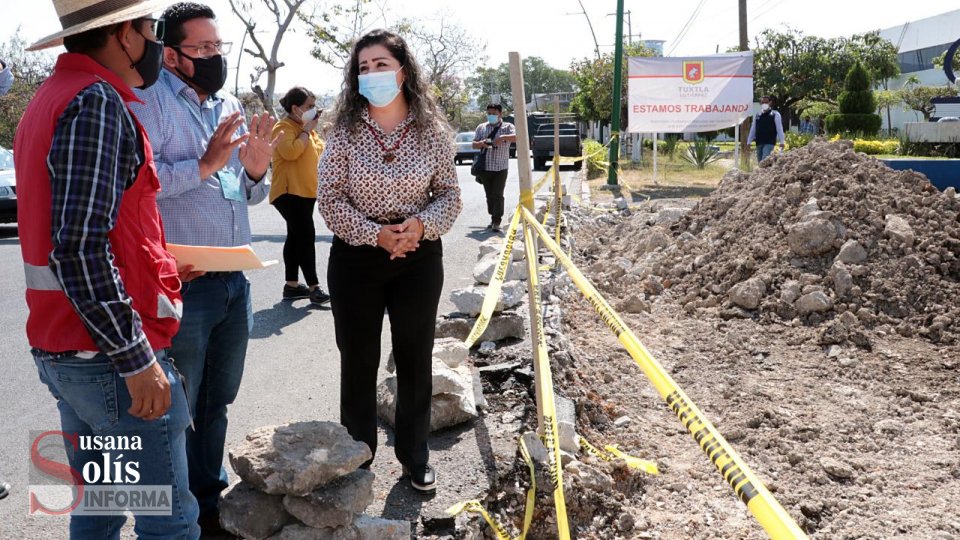 Supervisa presidenta municipal, Karla Burguete Torrestiana, obras en Las Palmas - Susana Solis Informa