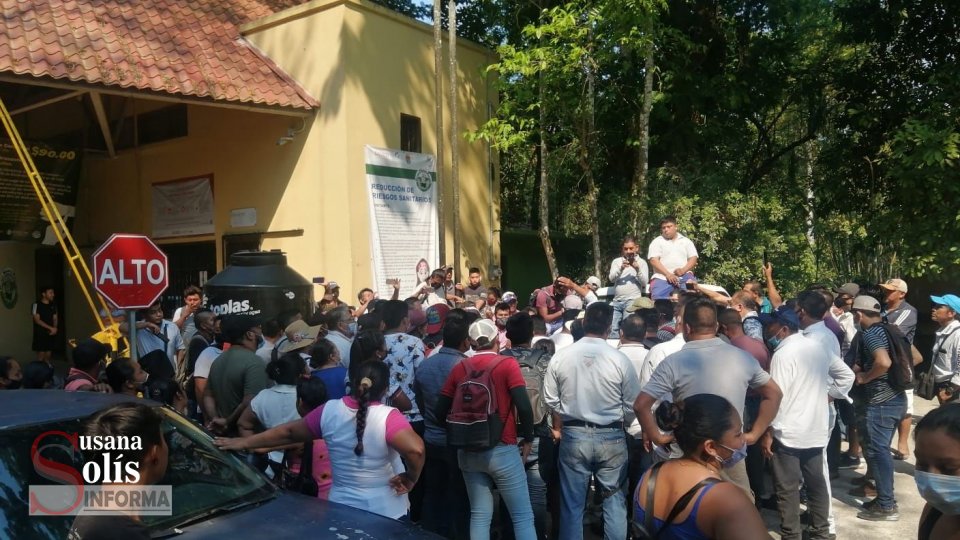 Se manifestaron por el cierre de la Zona Arqueológica de Palenque