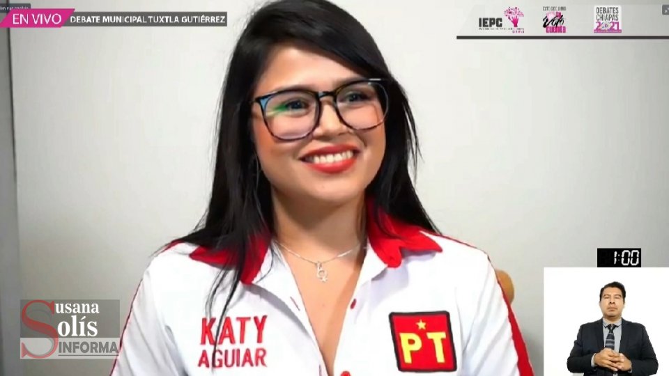 DESTACA Katy Aguiar en debate de candidatos a la presidencia municipal por Tuxtla Susana Solis Informa