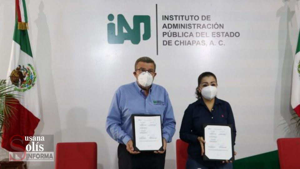 Signan convenio de colaboración Ayuntamiento de Tuxtla y el IAP - Susana Solis Informa