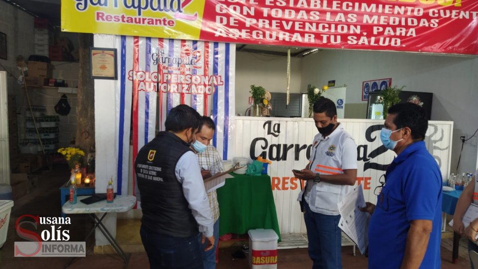 Realiza Salud Municipal operativos para verificar protocolos de salud en establecimientos de Tuxtla - Susana Solis Informa