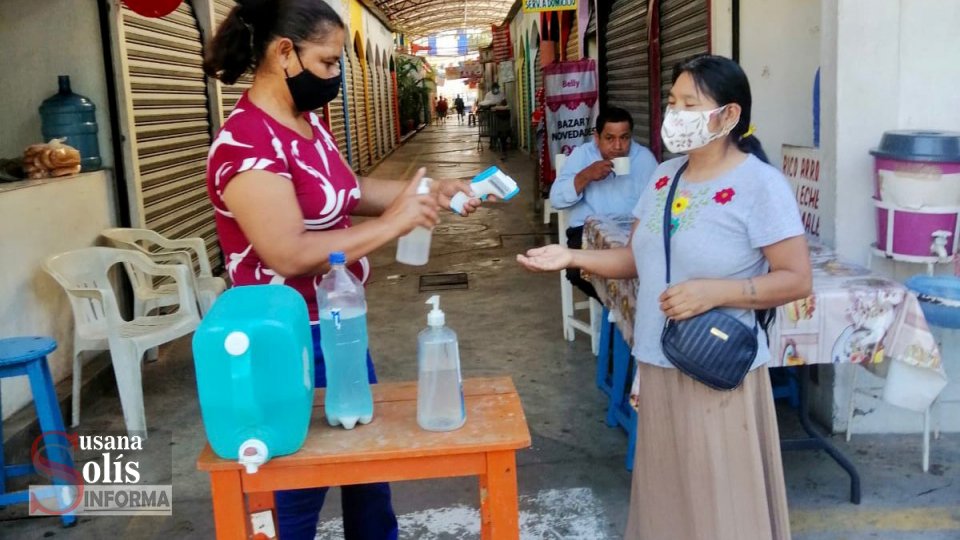 Mercados mantienen filtros sanitarios para prevenir contagios por Covid-19 en Tuxtla - Susana Solis Informa