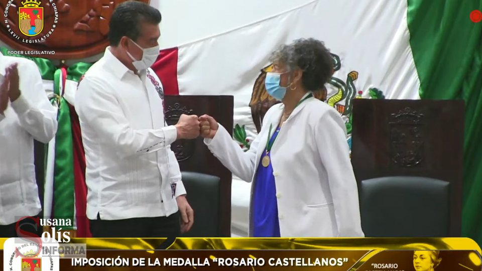 IMPONEN medalla “Rosario Castellanos” a la Dra. Silvia Ramos Hernández - Susana Solis Informa