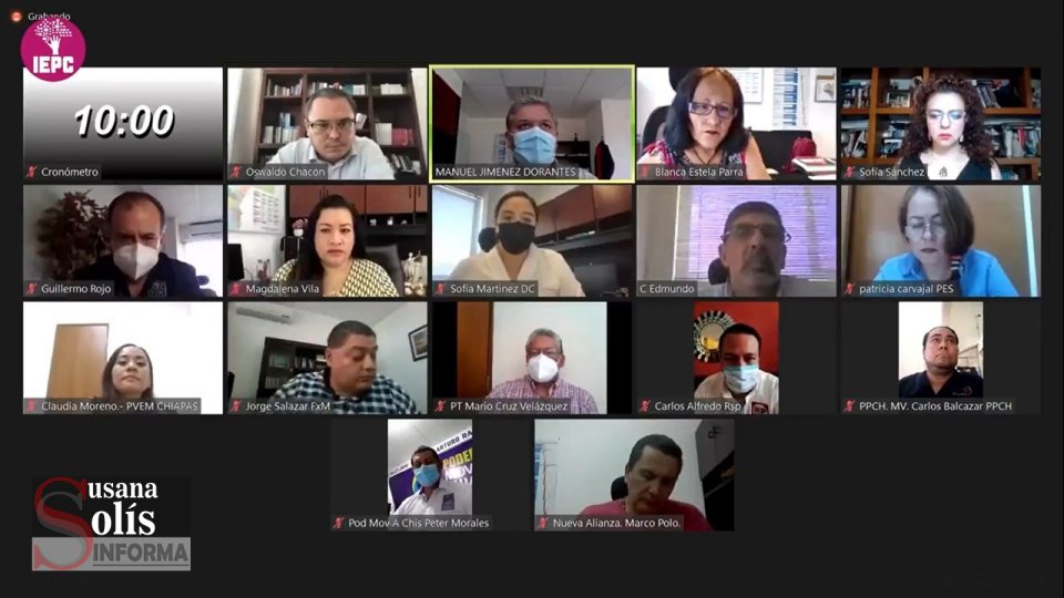 PIERDEN registro Nueva Alianza y Partido Popular Chiapaneco: IEPC - Susana Solis Informa