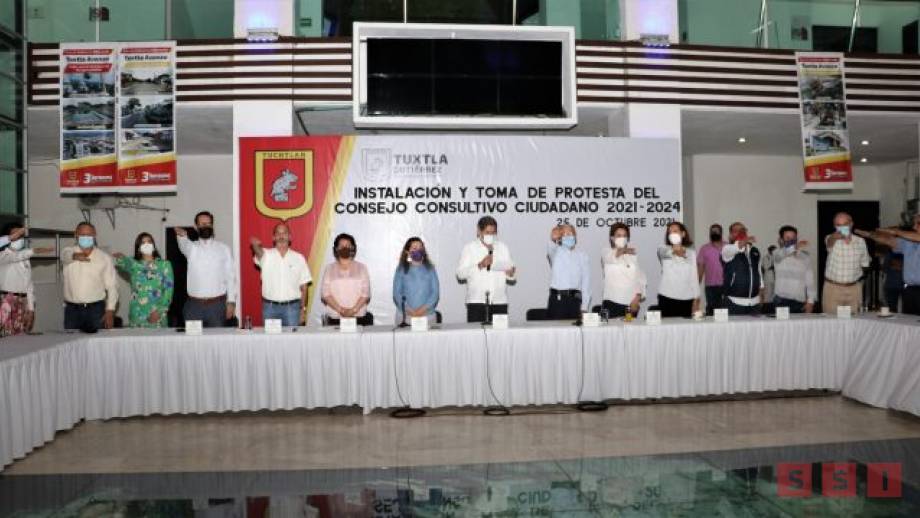 Carlos Morales instala formalmente el Consejo Consultivo Ciudadano 2021-2024 en Tuxtla - Susana Solis Informa