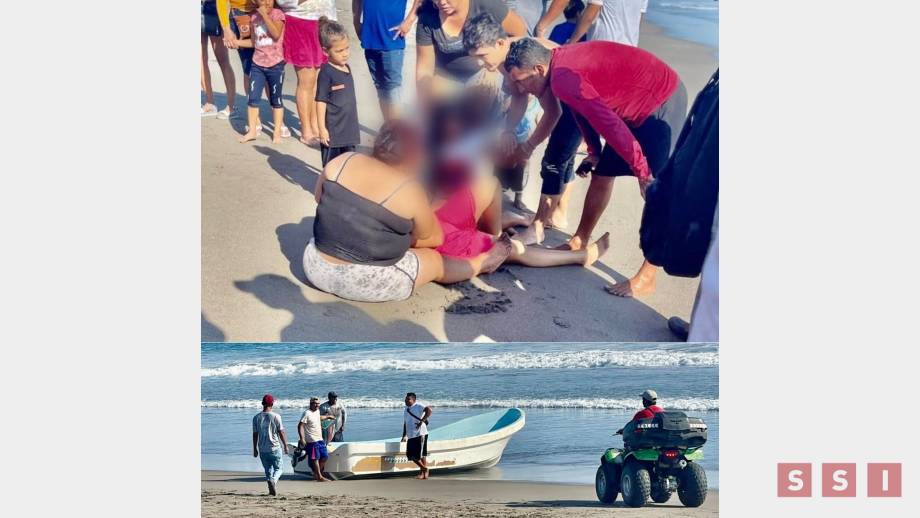 RESCATAN  a dos personas que se ahogaban en Puerto Arista - Susana Solis Informa