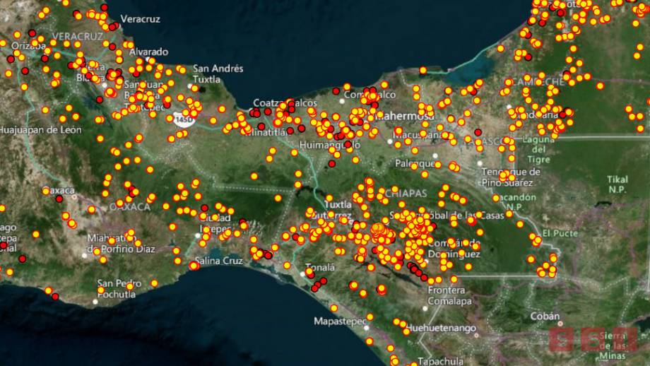 CHIAPAS registra 182 puntos de calor en las últimas horas - Susana Solis Informa