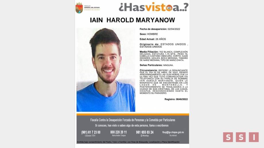 DESAPARECE turista en Lagos de Montebello Susana Solis Informa