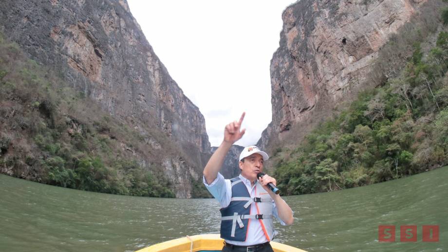 Supervisa Gobernador los trabajos de limpieza permanente en el Cañón del Sumidero Susana Solis Informa