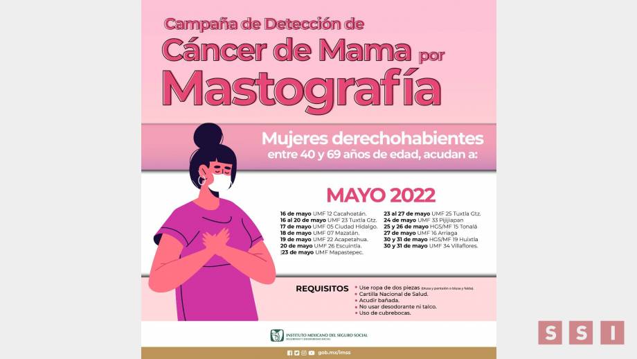 CONTINÚA IMSS con detección oportuna del cáncer de mama - Susana Solis Informa