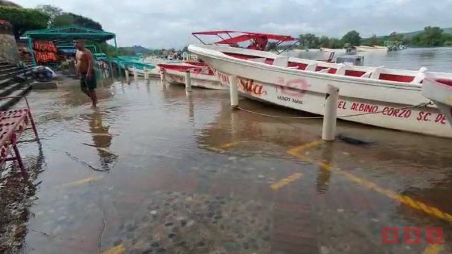 SUBE el nivel del río Grijalva por lluvias recientes Susana Solis Informa