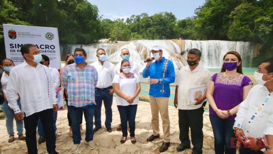 Desde Cascadas de Agua Azul, Rutilio Escandón pone en marcha operativo Vacaciones de Verano 2022 - Susana Solis Informa