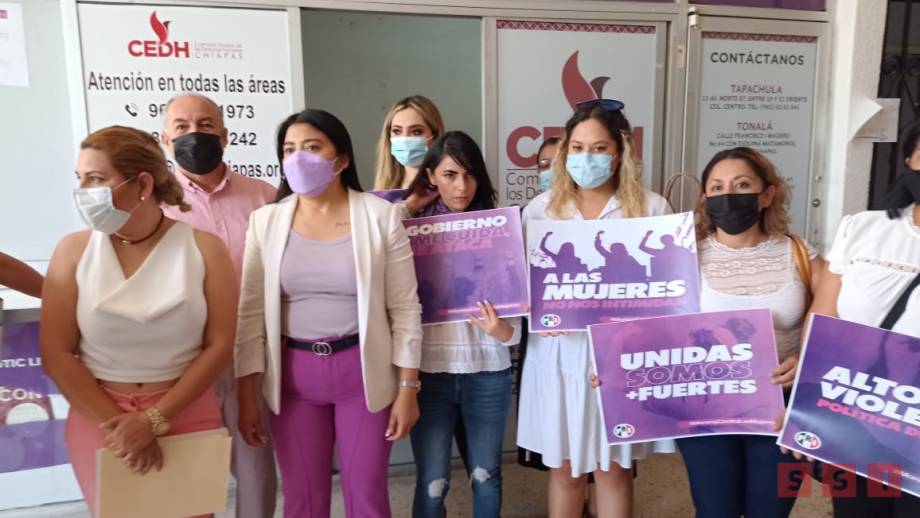 PRESENTAN queja ante CEDH mujeres priistas contra gobernadora Layda Sansores Susana Solis Informa