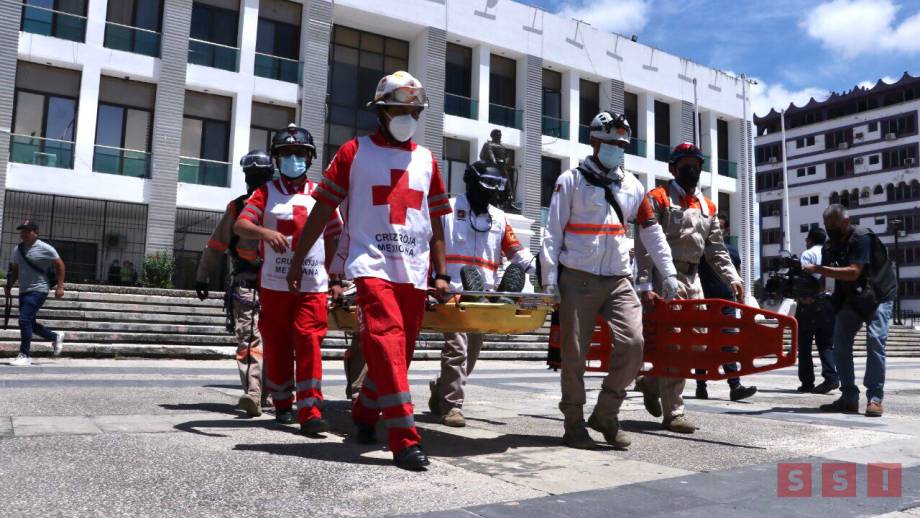 Participa Tuxtla Gutiérrez en el Simulacro Nacional de Protección Civil  con hipótesis de sismo con intensidad 8.2 - Susana Solis Informa
