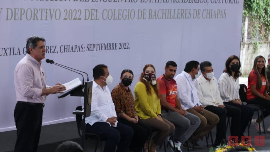 Asiste Carlos Morales como ponente y en la inauguración del Encuentro Estatal Académico, Cultural y Deportivo del COBACH Susana Solis Informa