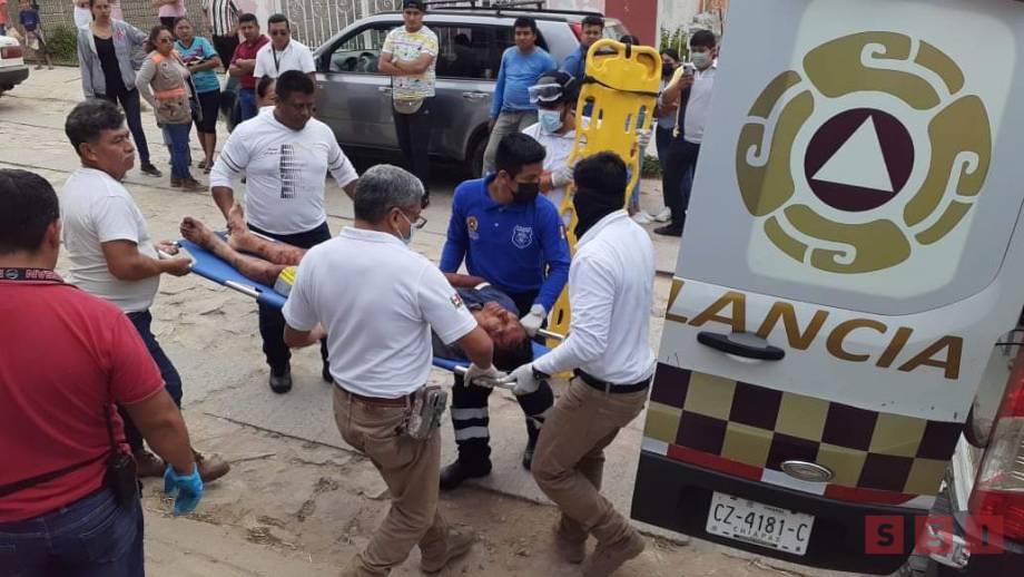 Queda mal herido tras ser atacado por dos caninos - Susana Solis Informa