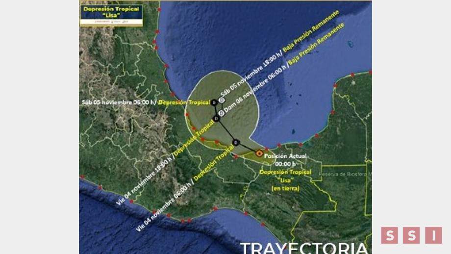 Sin afectaciones en Chiapas por paso del ciclón tropical “Lisa”; Protección Civil alerta por Frente Frío No 7 - Susana Solis Informa